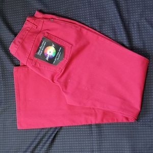 Jeanology, red jeans, denim, size 14T